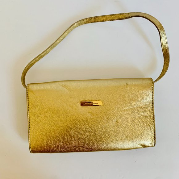 MICHAEL KORS GOLD CLUTCH BAG - Picture 3 of 14